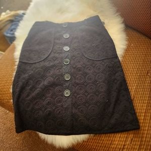 Black formal skirt